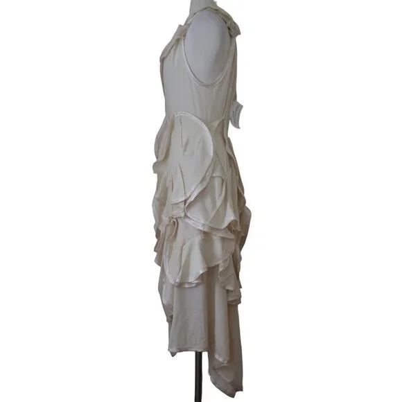 AJNA circle applique midi dress fits sz S - Picture 6 of 12